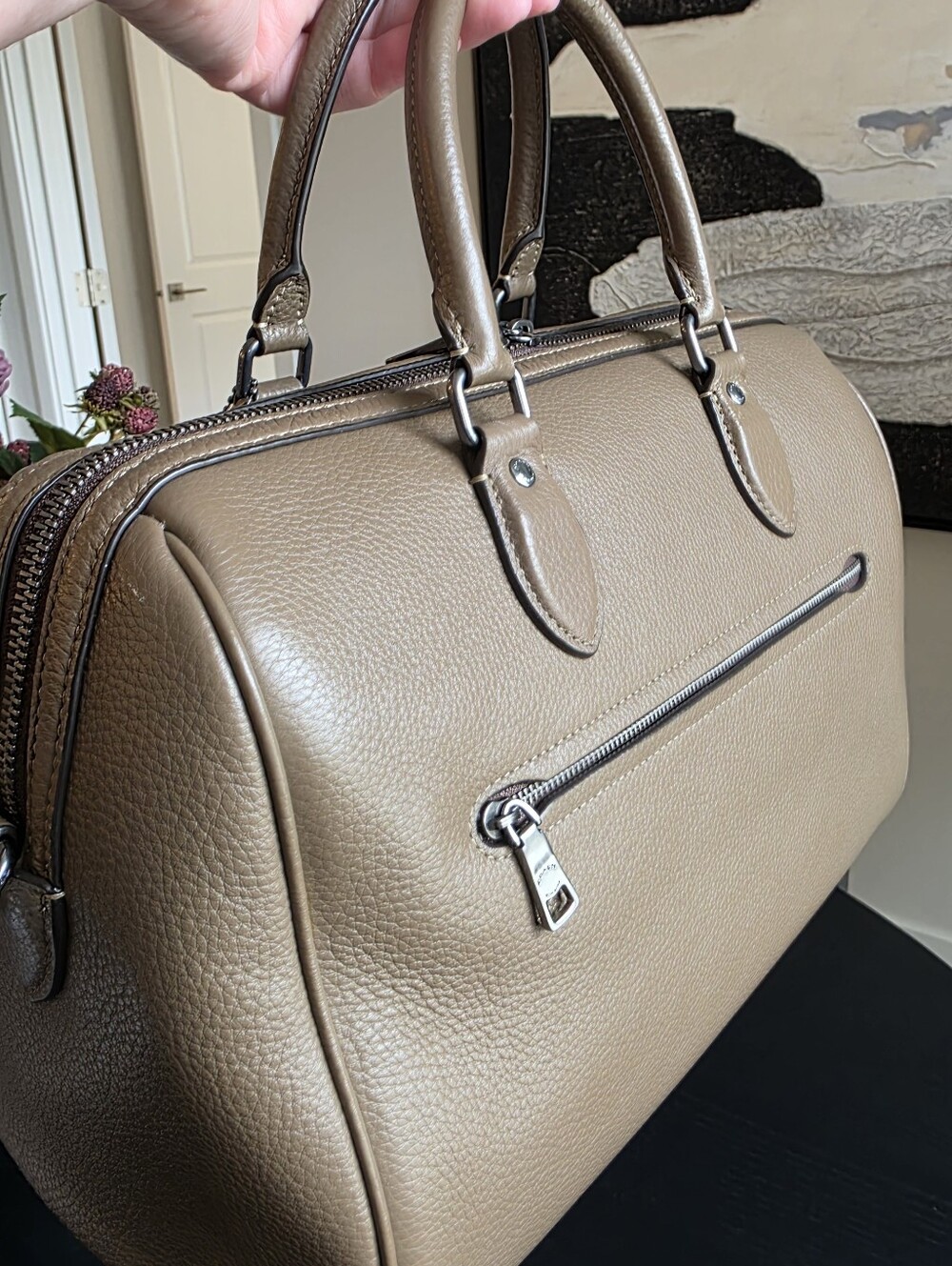 Coach Large Rowan In Stone - Picture 5 of 9